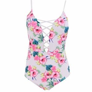 Bathing Suit - Floral One Piece
